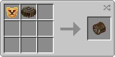 作業台でスターバンクルのチャームと水車からArs Creoのスターバンクルホイールを作成するクラフトレシピ