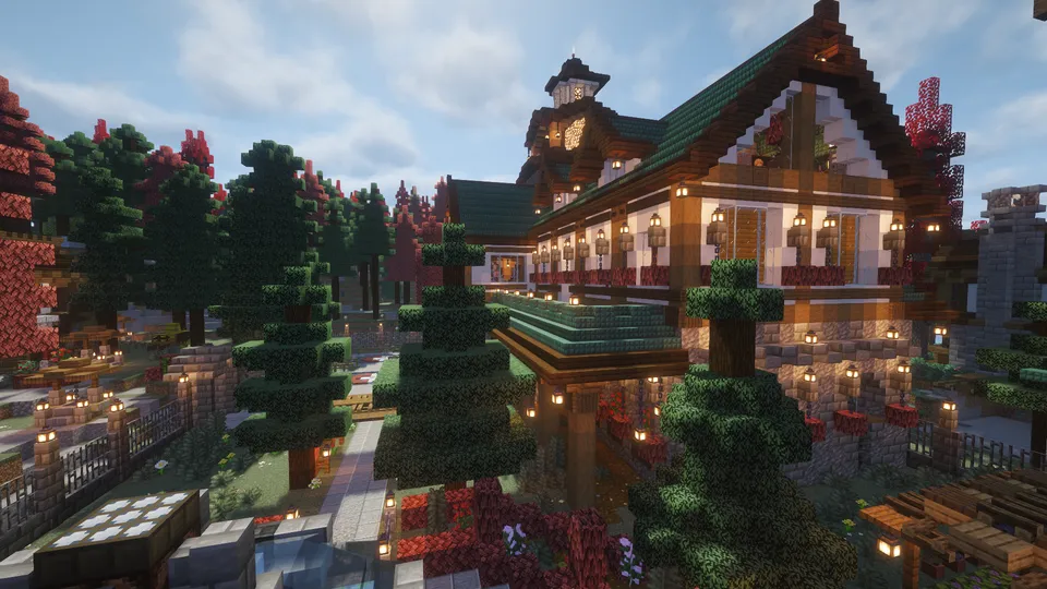 Cobblemon Realmsの街並み