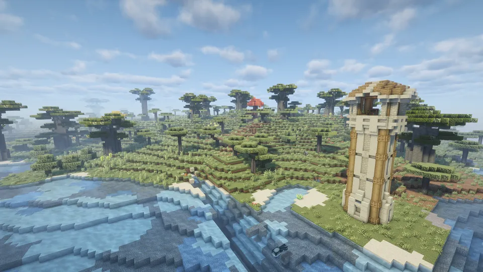 Craftoriaオーバーワールド風景